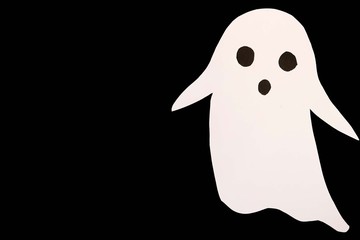 ghost paper cut for cute background