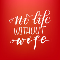 Hand drawn vector lettering print. 