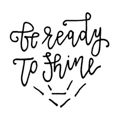 Black ink vector quote. 