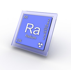 Radium   chemical element sign