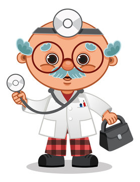 Cartoon Doctor Character
