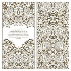 Set of Card or invitation.vector template.