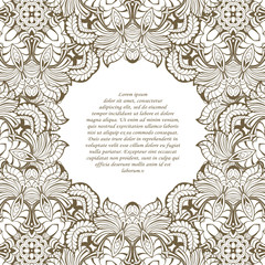 Vintage frame. Decorative vector design elements. 
