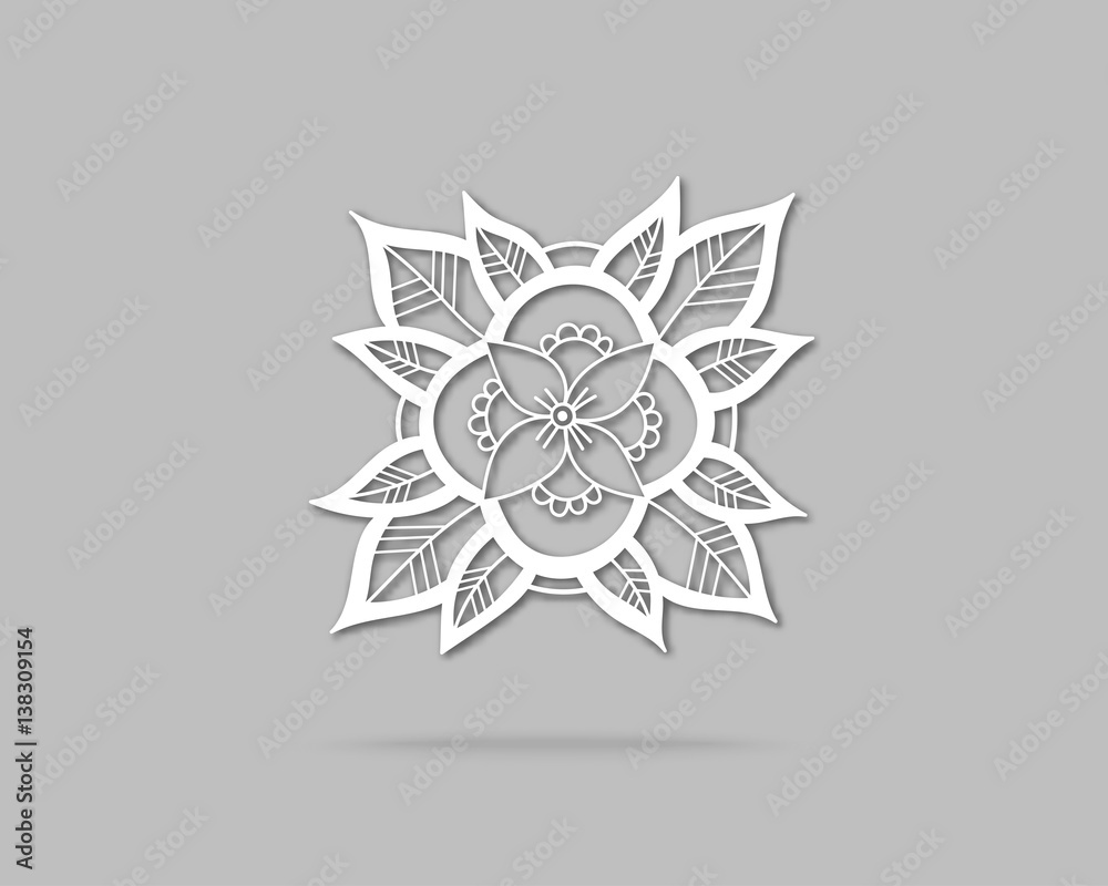 Poster abstract vector logo design template