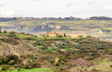 Tuscany, Italy. Wonderful Campaign of Region Countryside in Spring Season