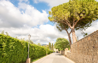 Obraz premium Beautiful medieval architecture and buildings of Bolgheri - Tuscany