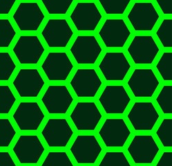 Background of hexagonal honeycombs