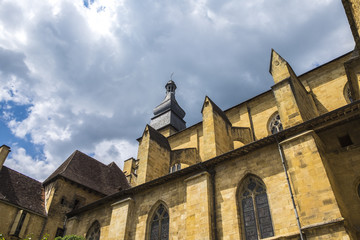 Obraz premium Medieval buildings in Sarlat-la-Caneda; Dordogne; France