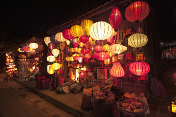 lamp in hoi an, vietnam