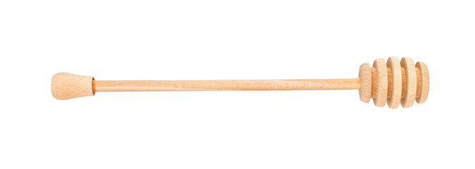 honey dipper spoon isolated