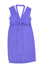 purple summer women dress. fashion dress isolated on white.