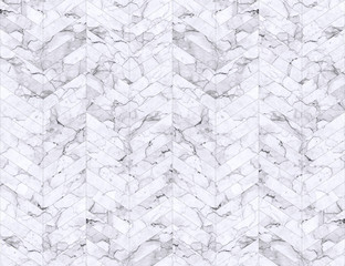 Naklejka premium Chevron zigzag marble patterned background black and white
