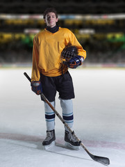 hockey player portrait