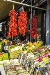 Chillis at the market, Austria, Vienna, 5. district, Naschmarkt