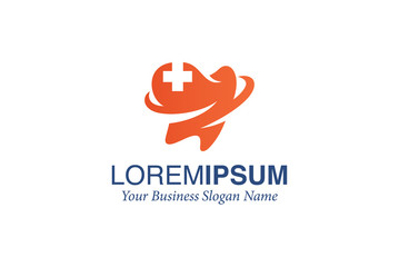 Dental Logo Design Vector with Medical Icon