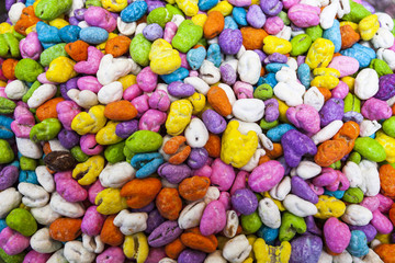 Different color sweets background