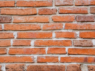 Pattern of ancient brown brick wall  background