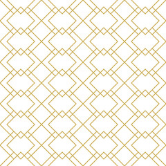 Seamless linear geometric vector pattern. Art deco style.
