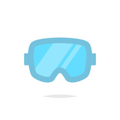 Diving goggles icon vector
