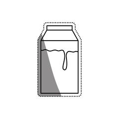 Fototapeta na wymiar Milk box isolated icon vector illustration graphic design