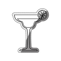 Cocktail glass cup icon vector illustration graphic design