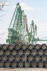 South Stream gas pipes in Varna Port