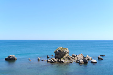 Rocks in the sea