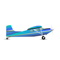 Stylish sport aircraft realistic vector illustration