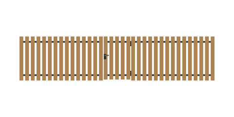 Wooden fence