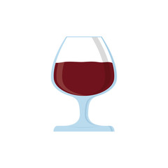 Delicious cup of wine icon vector illustration graphic design