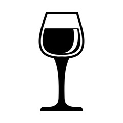 Delicious cup of wine icon vector illustration graphic design