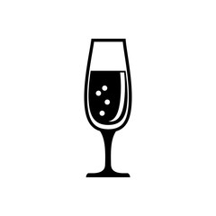 Cocktail glass cup icon vector illustration graphic design