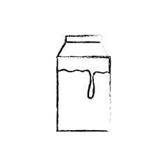 Milk box isolated icon vector illustration graphic design