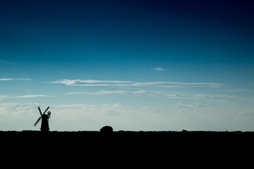 Naklejka premium Norfolk Broads Silhouette