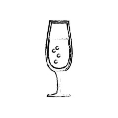 Cocktail glass cup icon vector illustration graphic design