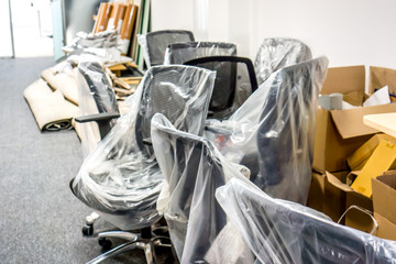 office prepearing for moving to new building