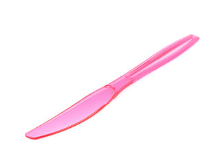 Single disposable plastic knife