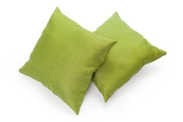 pillows on white background