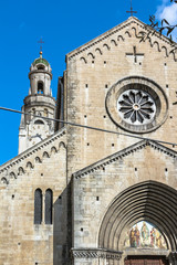 Fototapeta na wymiar San Siro Cathedral at Sanremo, Italy