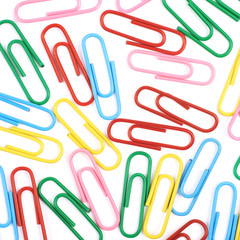 Surface coated with office clips