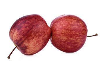 Fresh red apple isolated on white