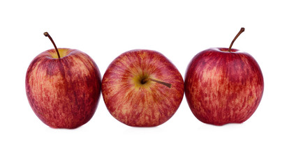 Fresh red apple isolated on white