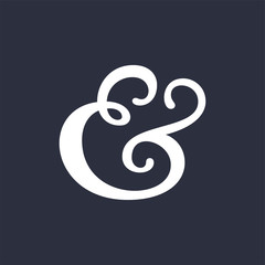 Ampersand vector illustration