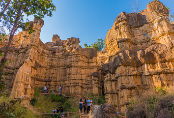 High soil canyon cliffs .