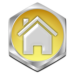 Home Button - 3D illustration