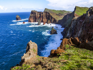 Ponta de Sao Lourenco, Madeira, headland in the east, Portugal