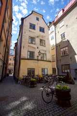 Walk through the streets of Stockholm's Old Town, the beautiful building houses