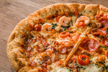 ミックスピザ　Mixture pizza Italian food