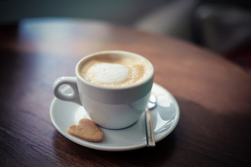 A cup of coffee on the table