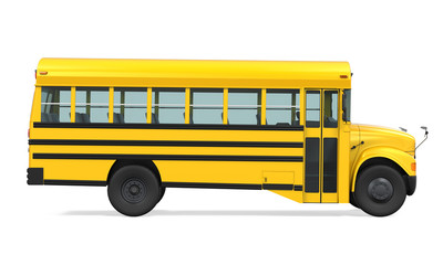 Obraz na płótnie Canvas School Bus Isolated